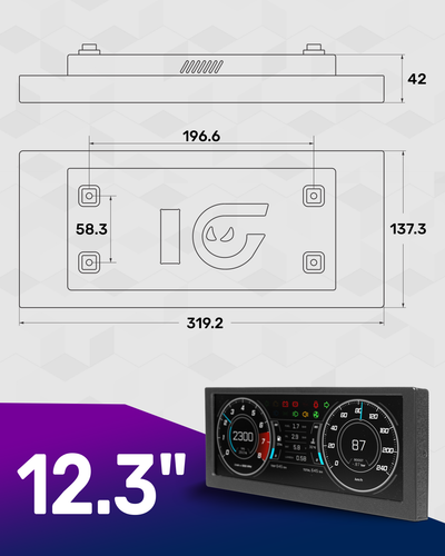 Ghostdash - universales, digitales Tacho - 8.8"