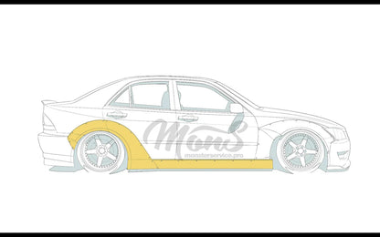 Fenderflares hinten + Seitenschweller Lexus IS / Toyota Altezza