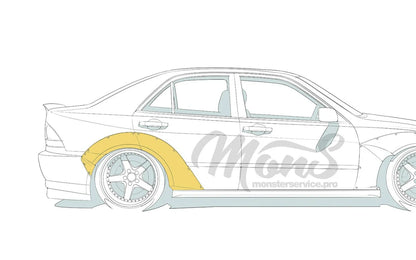 Fenderflares hinten +30mm Lexus IS / Toyota Altezza