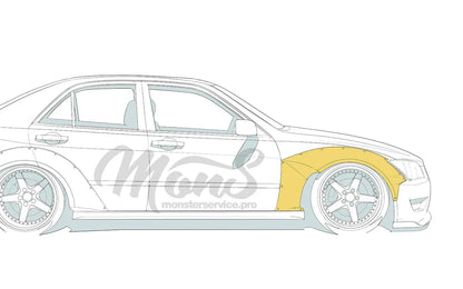 Fenderflares vorne +40mm Lexus IS / Toyota Altezza