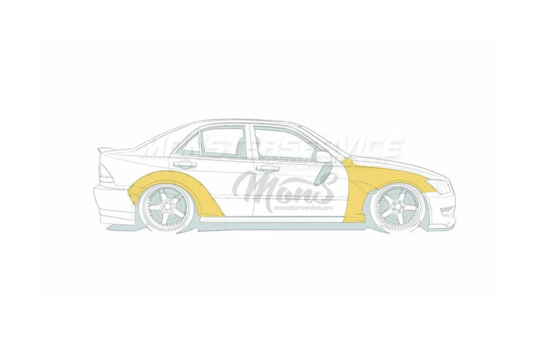 Widebodykit Stage 1 Lexus IS / Toyota Altezza
