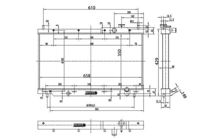 Honda Civic - Alu Wasserkühler