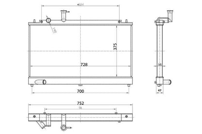 Mazda 6 - Alu Wasserkühler