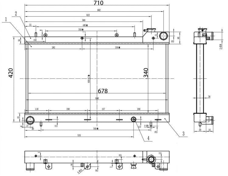 Subaru Impreza - Alu Wasserkühler GC8 95-01