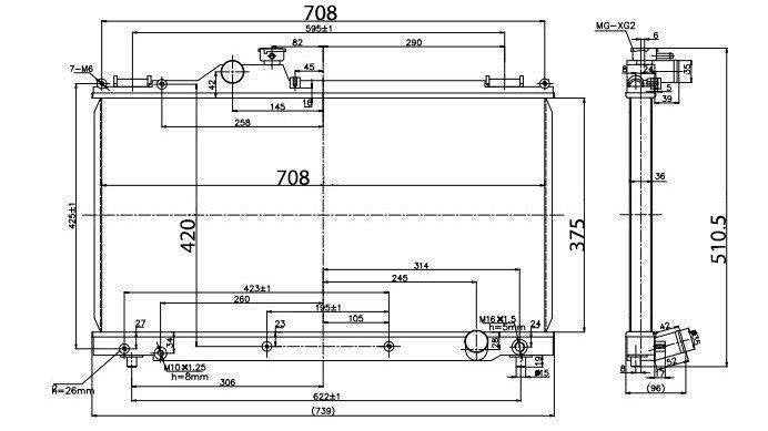 Lexus IS250 / IS350 - Alu Wasserkühler