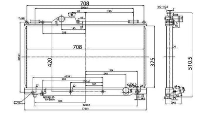 Lexus IS250 / IS350 - Alu Wasserkühler