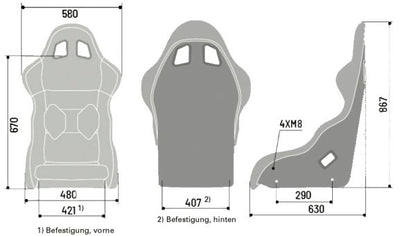 Sitzpaket MX-5 NC Sparco Pro 2000