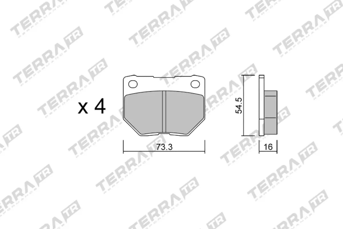 Nissan Skyline R34 GT-T Terra Bremsbeläge HA