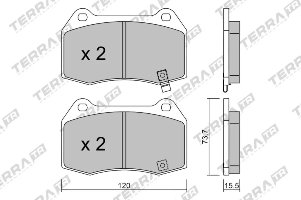 Honda Integra Type-R DC5 Terra Bremsbeläge VA