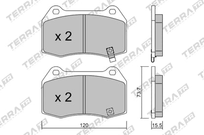 Honda Integra Type-R DC5 Terra Bremsbeläge VA