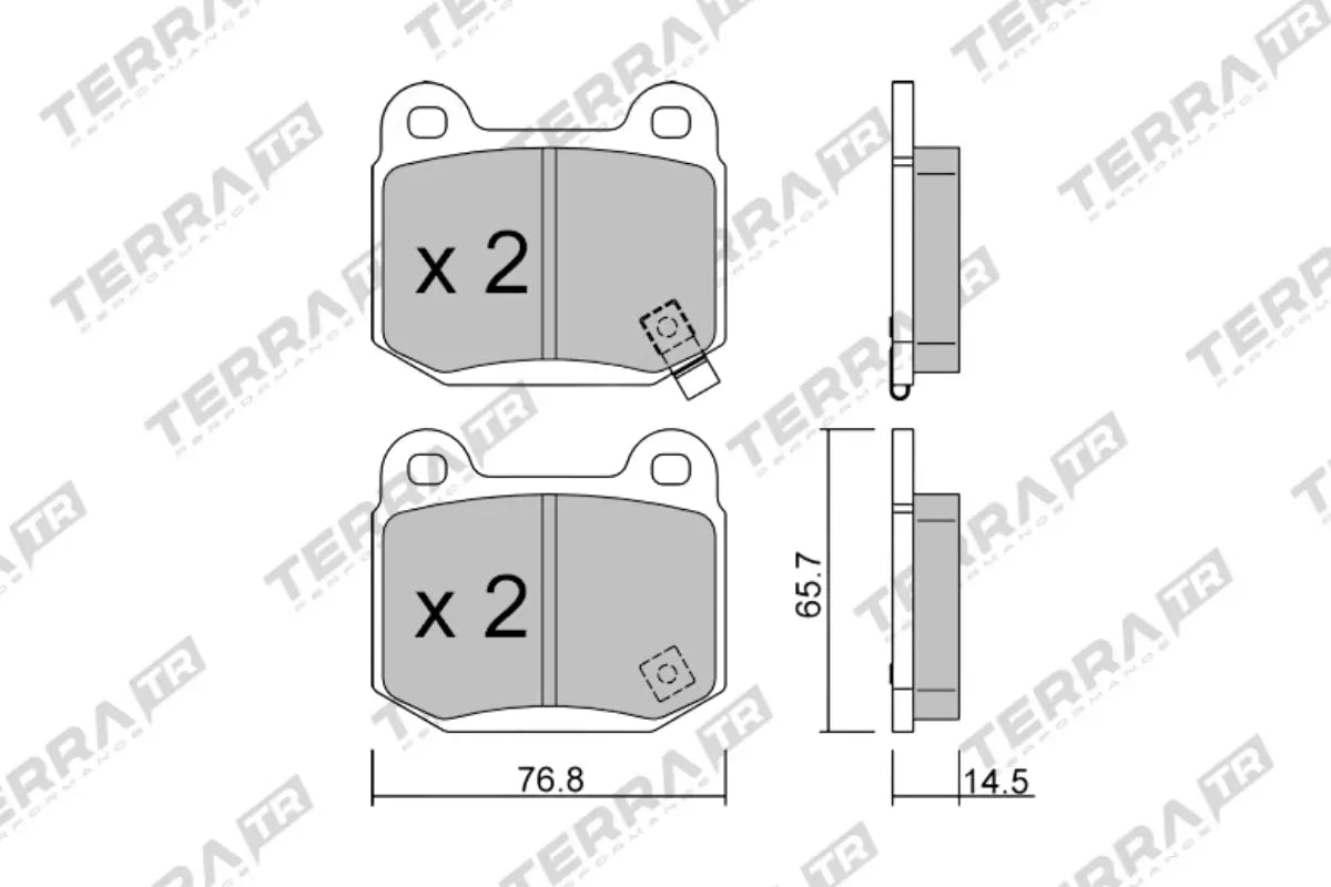 Subaru Forester STi Terra Bremsbeläge HA