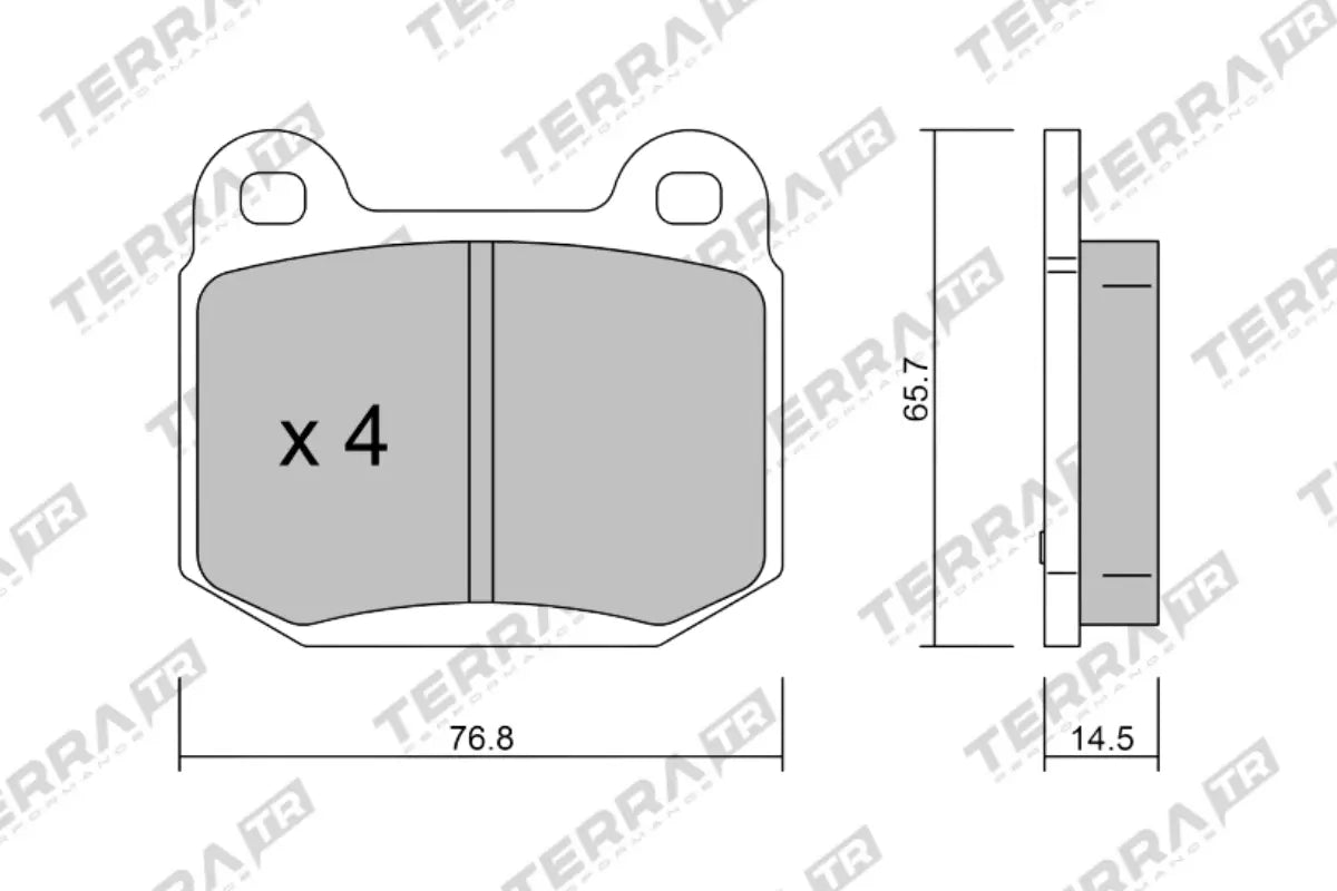 Nissan Skyline R33 GT-R Terra Bremsbeläge HA