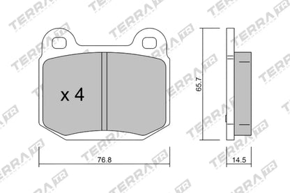 Nissan Skyline R33 GT-R Terra Bremsbeläge HA
