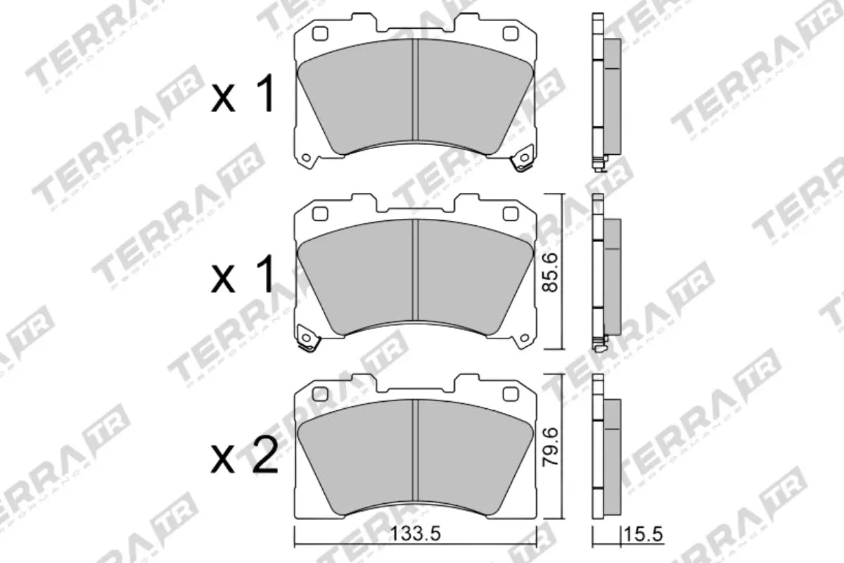 Toyota GR Yaris Terra Bremsbeläge VA