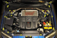 DUB Titanschrauben Set Motorraum Subaru Forester SG STI Hawkeye 06-08 - UMC-Parts.de