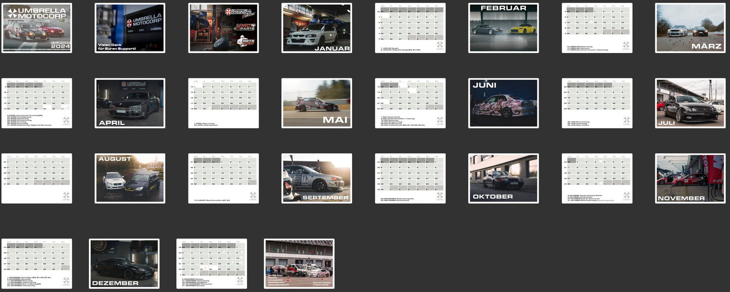 UMC Fotokalender 2024 - UMC-Parts.de